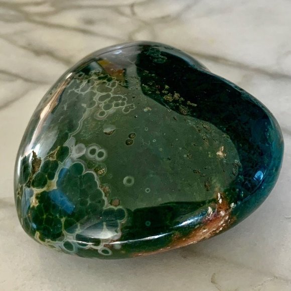 Ocean Jasper Heart - Picture 5 of 9
